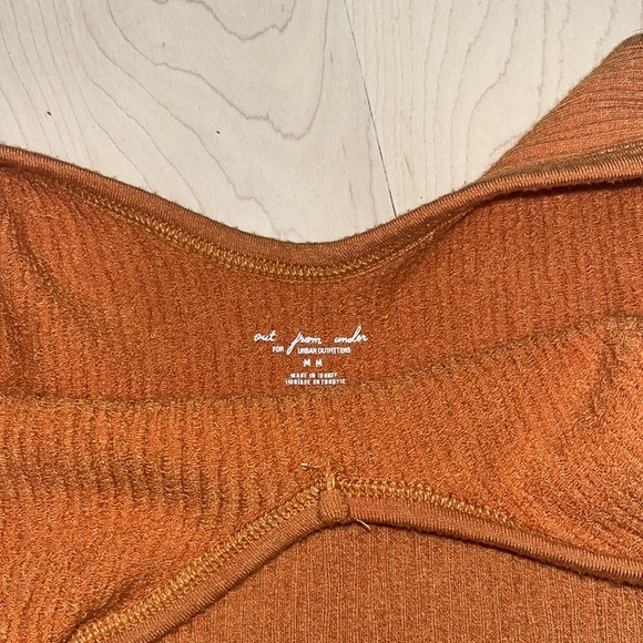 Fall Orange Urban Outfitters Out From Under Crop Top - Picture 2 of 3